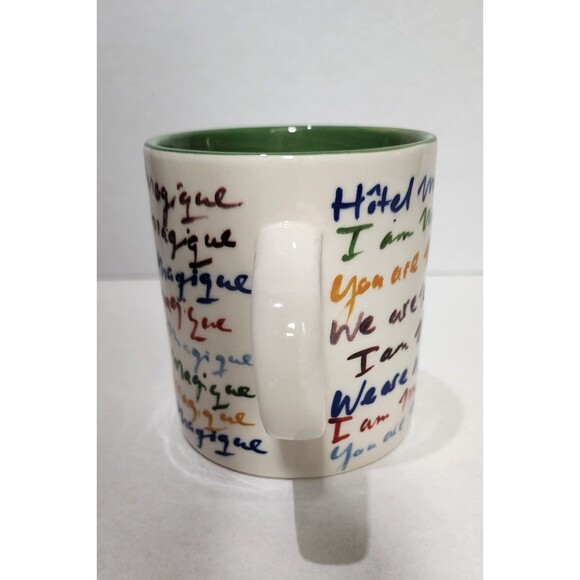 Hotel Magique for Anthropologie Melange Mug in "I AM" Ceramic Multicolor Words - Picture 3 of 7